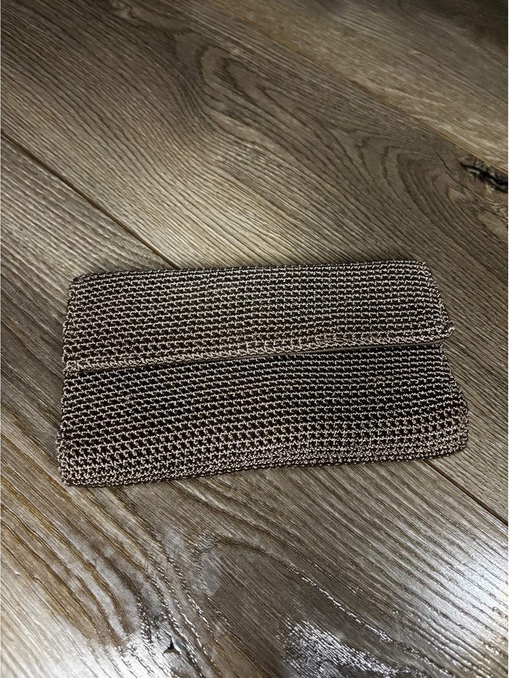This Sak Brown Envelope Wallet with Card Slots and Zipper Pocket